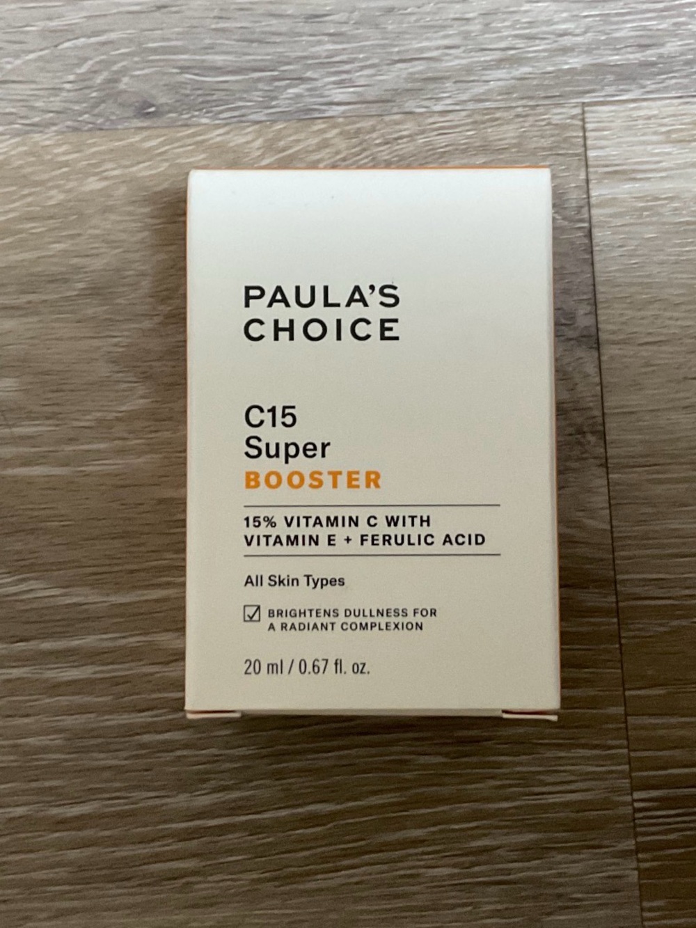 Paula's Choice Cream-Colored C15 Super Booster with Orange Accent
